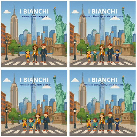 Quadro personalizzato famiglia a New York