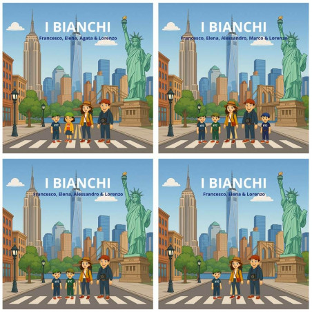 Quadro personalizzato famiglia a New York