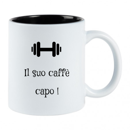 Incisione laser su tazza bianca e nera Incisione laser su tazza bianca e nera