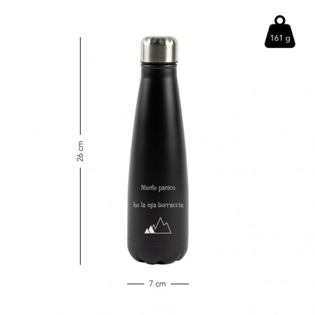 bottiglia nera personalizzata