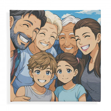 Quadro Personalizzato in Stile Manga Giapponese