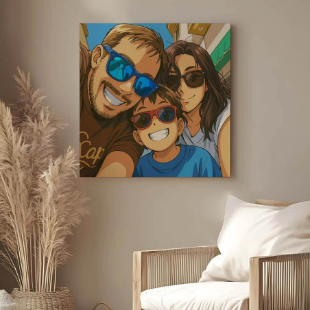 Quadro Personalizzato in Stile Manga Giapponese