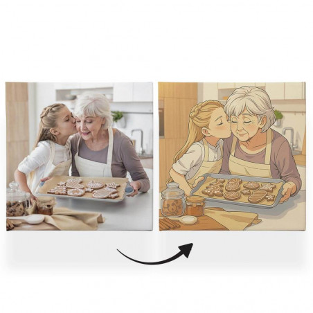 Quadro Personalizzato in Stile Manga Giapponese