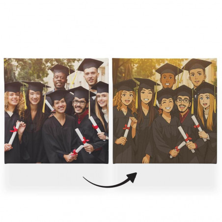 Quadro Personalizzato in Stile Manga Giapponese