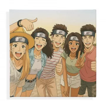Quadro personalizzato stile Naruto
