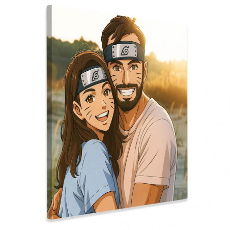 Quadro personalizzato stile Naruto