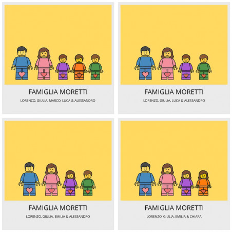 Quadro personalizzato stile Lego