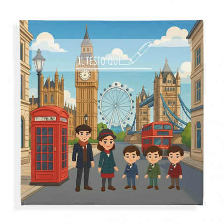 Quadro personalizzato famiglia a Londra