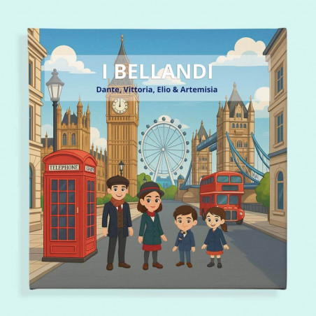 Quadro personalizzato famiglia a Londra