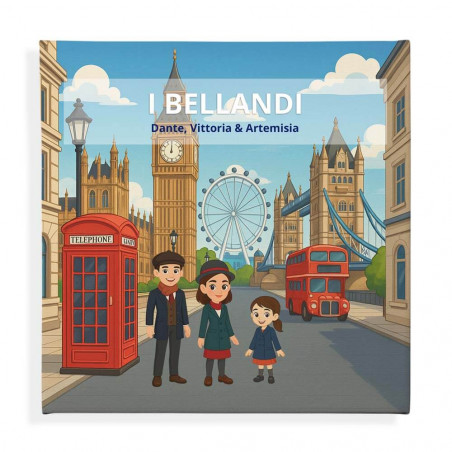 Quadro personalizzato famiglia a Londra
