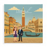 Quadro coppia a Venezia personalizzato