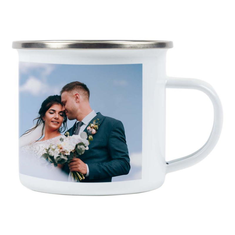 Foto tazza smaltata personalizzata