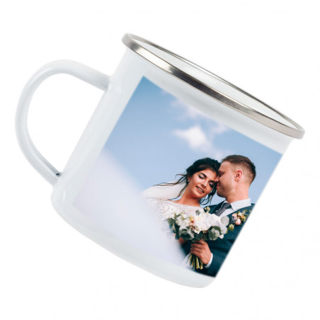 Tazza smaltata personalizzata