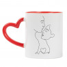 Tazza amore minimalista personalizzata