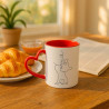Tazza amore minimalista personalizzata