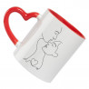 Tazza amore minimalista personalizzata