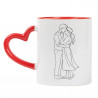 Tazza personalizzata coppia minimalista
