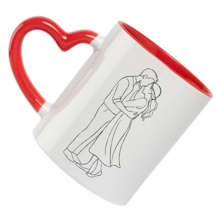 Tazza personalizzata coppia minimalista Tazza personalizzata coppia minimalista