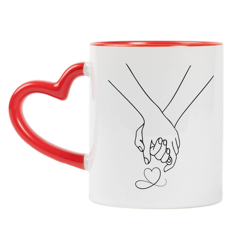 Tazza personalizzata mani intrecciate