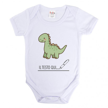 Body neonato Mc Dinosauro personalizzato