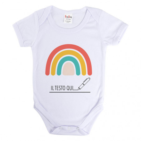 Body neonato arcobaleno personalizzato Body neonato arcobaleno personalizzato