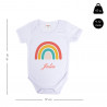 Body neonato arcobaleno personalizzato