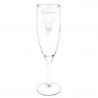 Flûte da champagne personalizzato – Mani intrecciate in stile minimalista