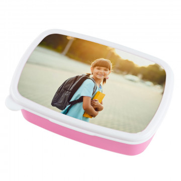 Scatola da pranzo rosa personalizzata