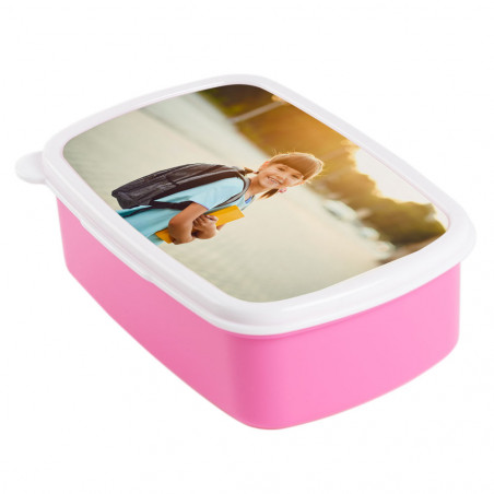 Lunch box con foto rosa