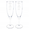 Coppia di flute da champagne coppia minimalista