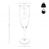 Coppia di flute da champagne coppia minimalista
