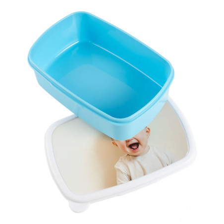 Scatola con pasto blu