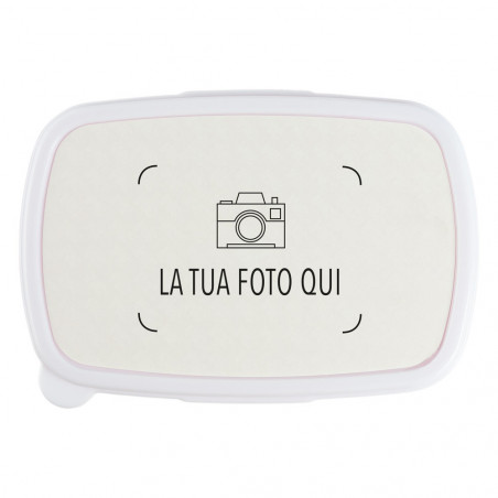 Lunch box bianca personalizzata