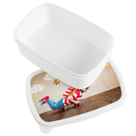 Lunch box bianca personalizzata