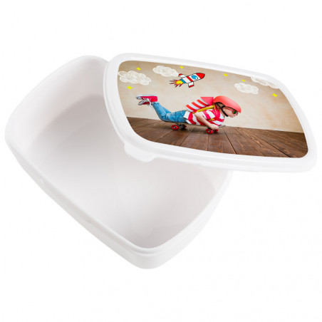 Lunch box bianca personalizzata
