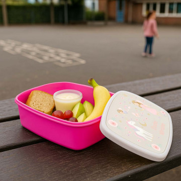 Scatola pranzo rosa unicorno personalizzata – Regalo magico e pratico