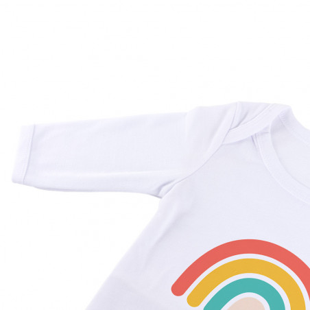Body neonato manica lunga Arcobaleno personalizzato Body neonato manica lunga Arcobaleno personalizzato