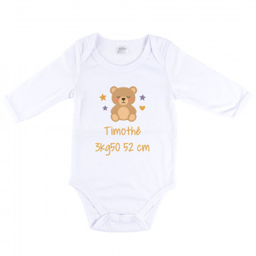 Body lungo nascita personalizzato