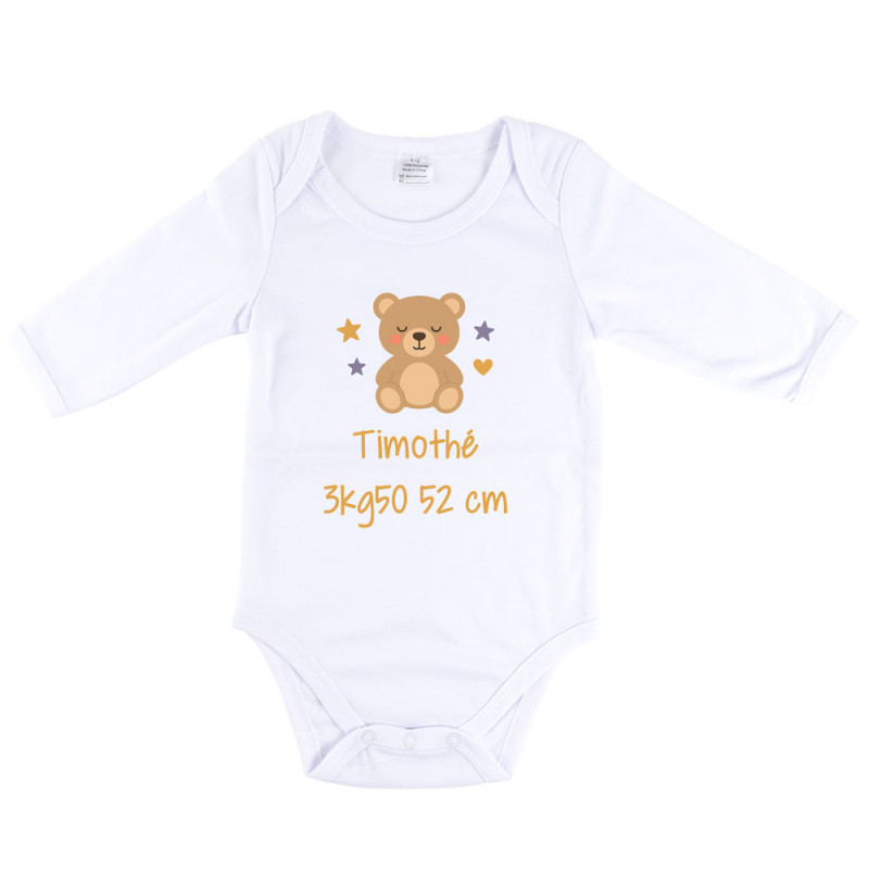 Body lungo nascita personalizzato