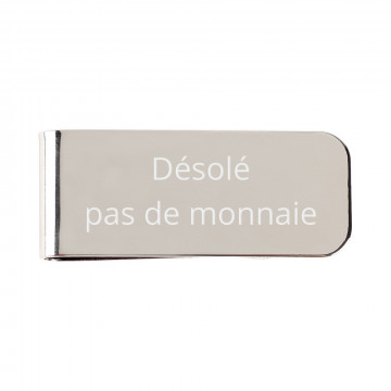 Pinze per soldi in acciaio placcato argento