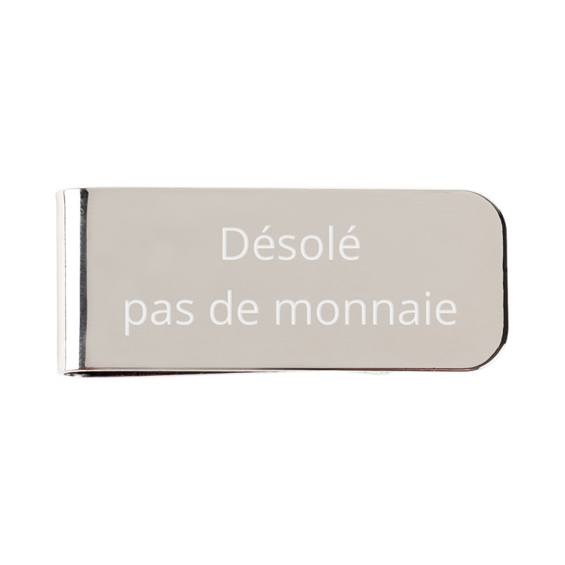 Pinze per soldi in acciaio placcato argento