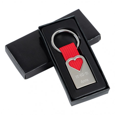 Portachiavi cuore personalizzato