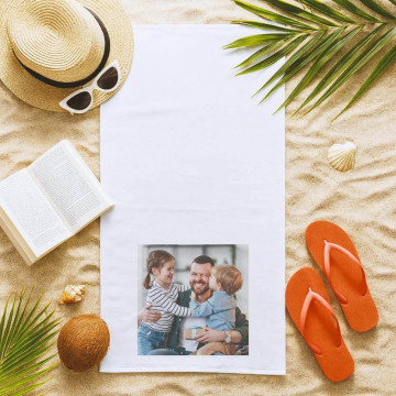 Grande asciugamano personalizzato | Tovagliolo 50x100cm foto