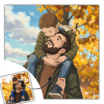 Quadro a fumetti personalizzato