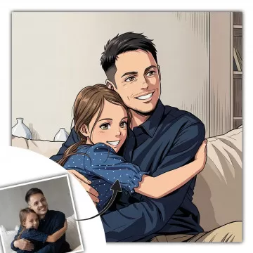 Quadro Personalizzato in Stile Manga Giapponese
