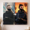 Quadro fotografico in stile videogioco urbano