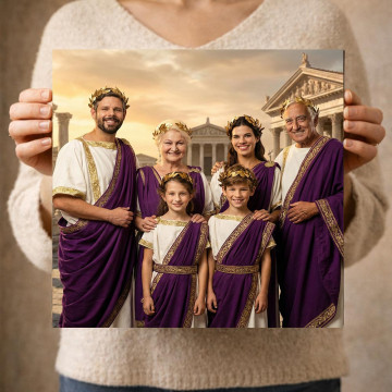 Quadro ritratto personalizzato imperatore romano | Foto stile Giulio Cesare