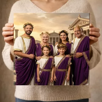 Quadro ritratto personalizzato imperatore romano | Foto stile Giulio Cesare
