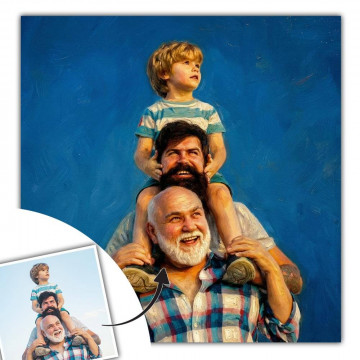 Quadro dipinto a olio personalizzato