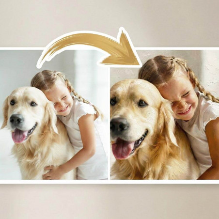 Quadro dipinto a olio personalizzato